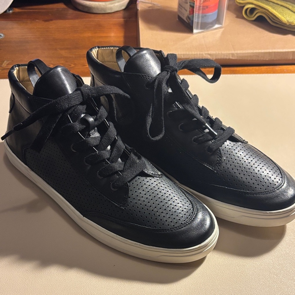 Via Spiga Black and White Men's Sneakers